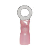 8 AWG heat shrink ring terminal for 5/16" studs.